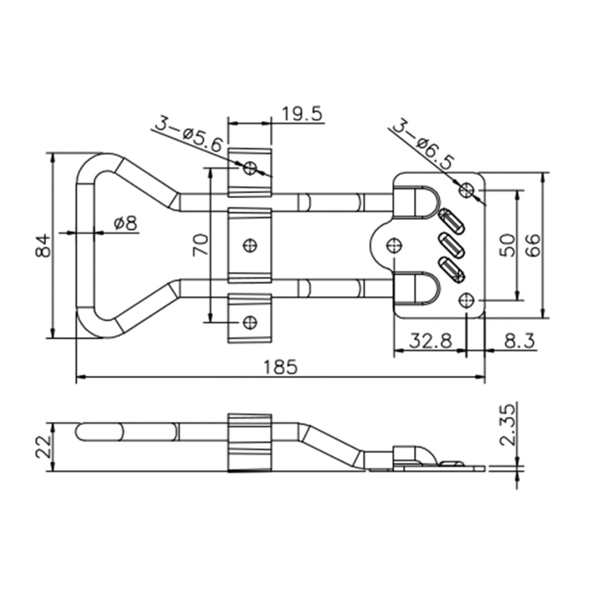 RETENEDOR ESCOTILLA UNIVERSAL ADAPTACION