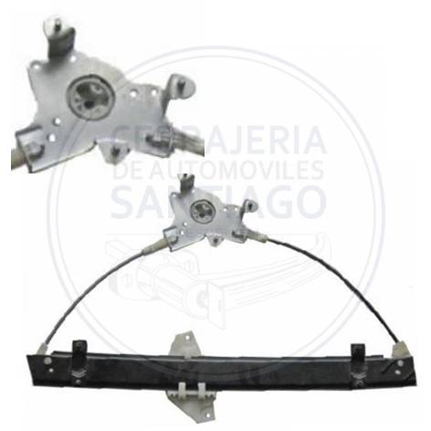 CREMALLERA ALZA VIDRIO DAEWOO NUBIRA FLH DELANTERA IZQUIERDA SIN MOTOR
