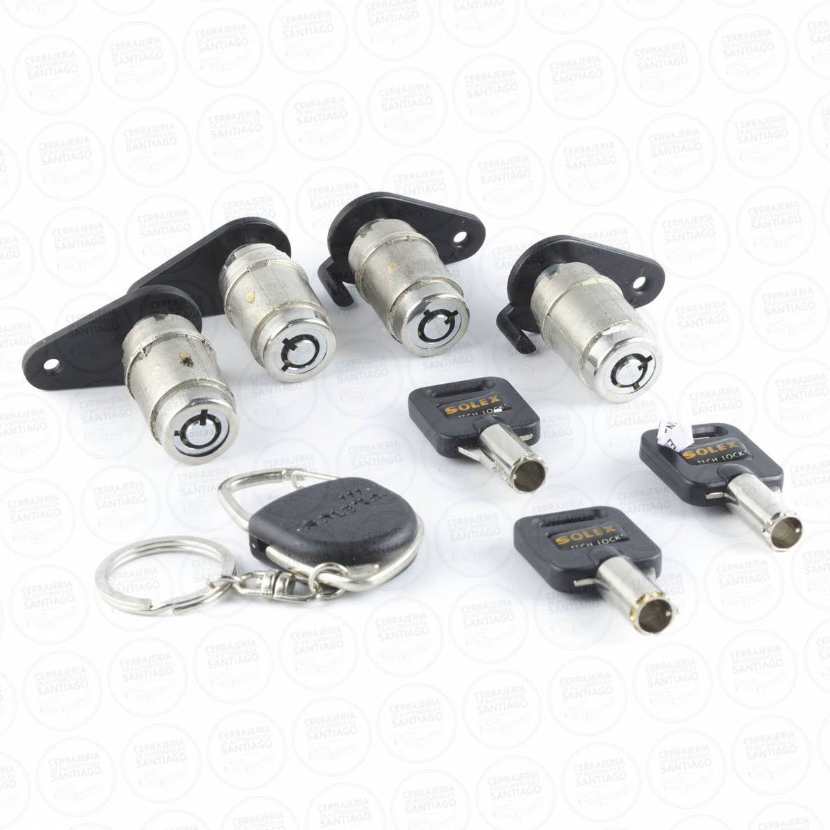 KIT 4 CILINDROS SEGURIDAD SOLEX CHEVROLET COMBO VAN LLAVE TUBULAR