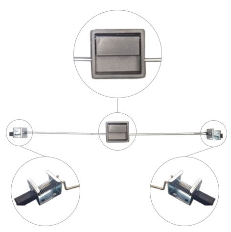 CHAPON UNIVERSAL 2 PICAPORTES 2 VARILLAS