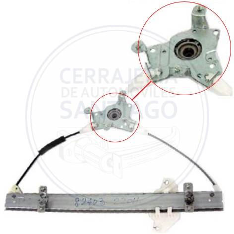 CREMALLERA ALZA VIDRIO HYUNDAI ACCENT 98-00 SIN MOTOR FRH DELANTERA DERECHA